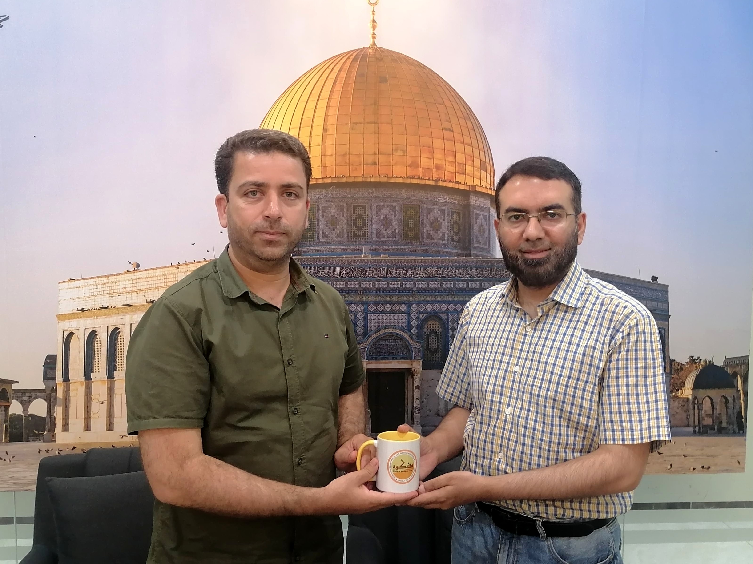 Muhammad Ahmad Zafar with Dr Bilal Al-Astal
